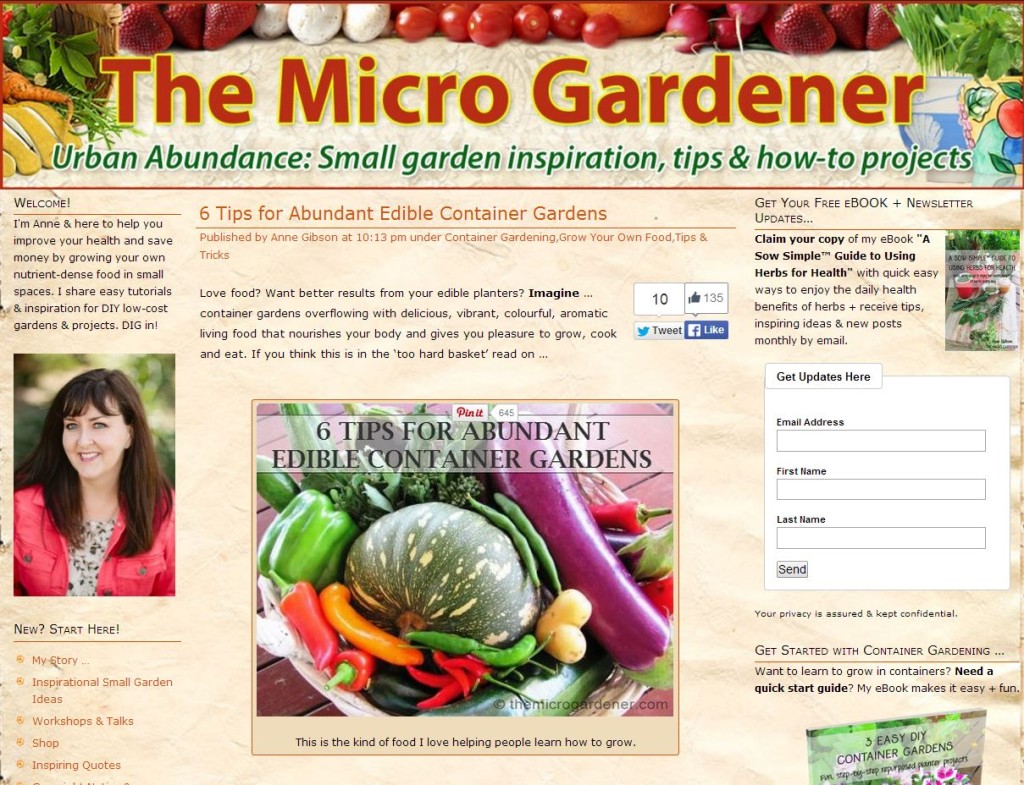 Edible Container Gardening