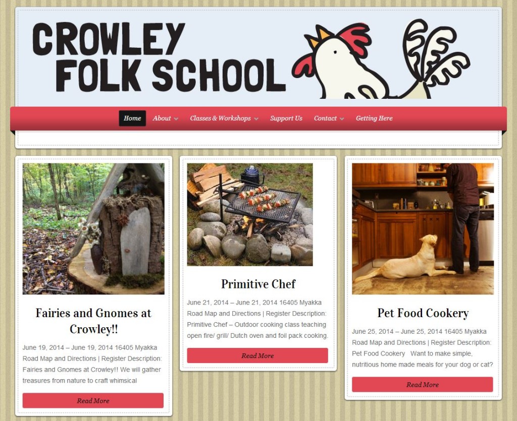 Crowley Folk School Sustainability
